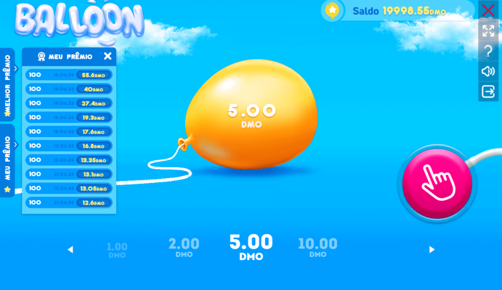 Análise do slot Balloon, o jogo do balão