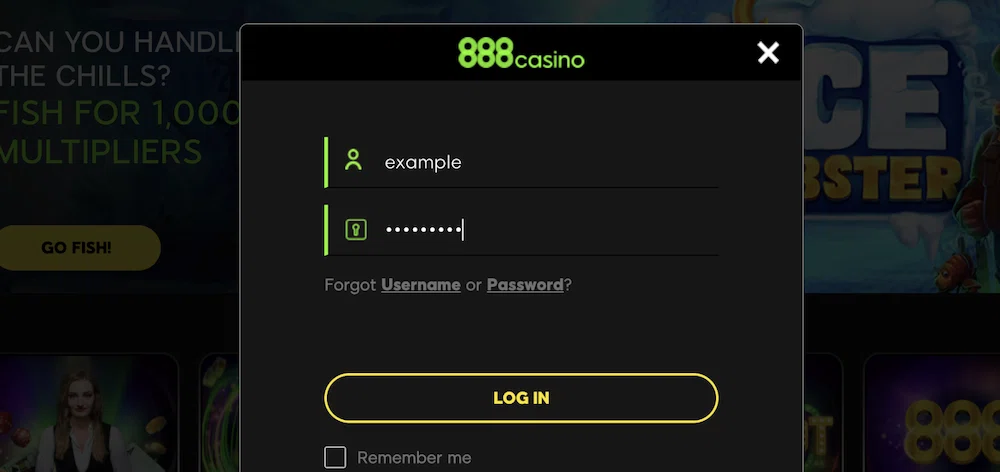 888casino Login