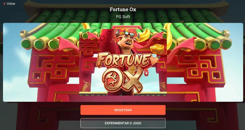 clique no jogo fortune ox no leovegas