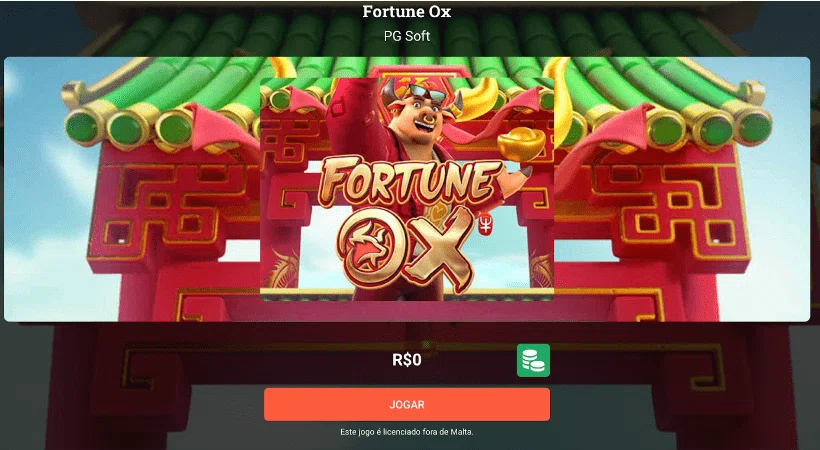 jogar fortune ox no leovegas